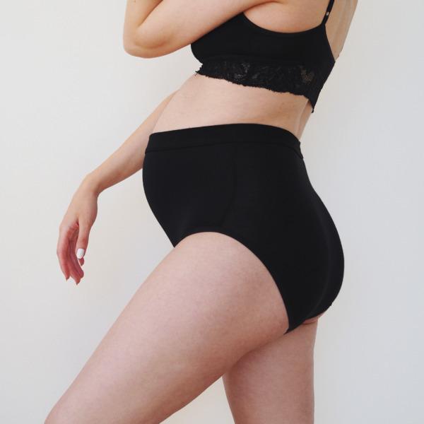 Kora Mikino Schwangerschafts-Panty `Naomi High Waist schwarz`