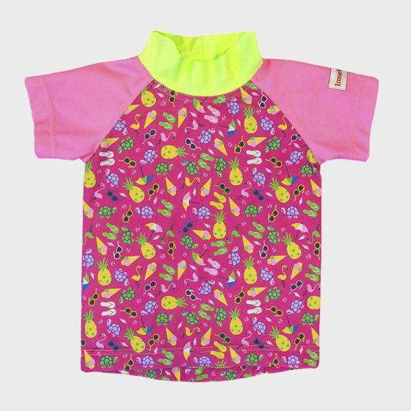 ImseVimse UV-Shirt `Beachlife pink`