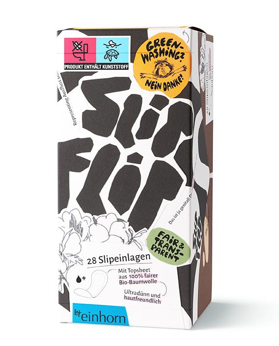 Einhorn Bio-Baumwoll Slipeinlagen `Slip Flip`