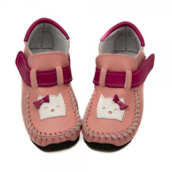 Zeazoo Barfuss-Schuh LEO `rosa mit Katze`