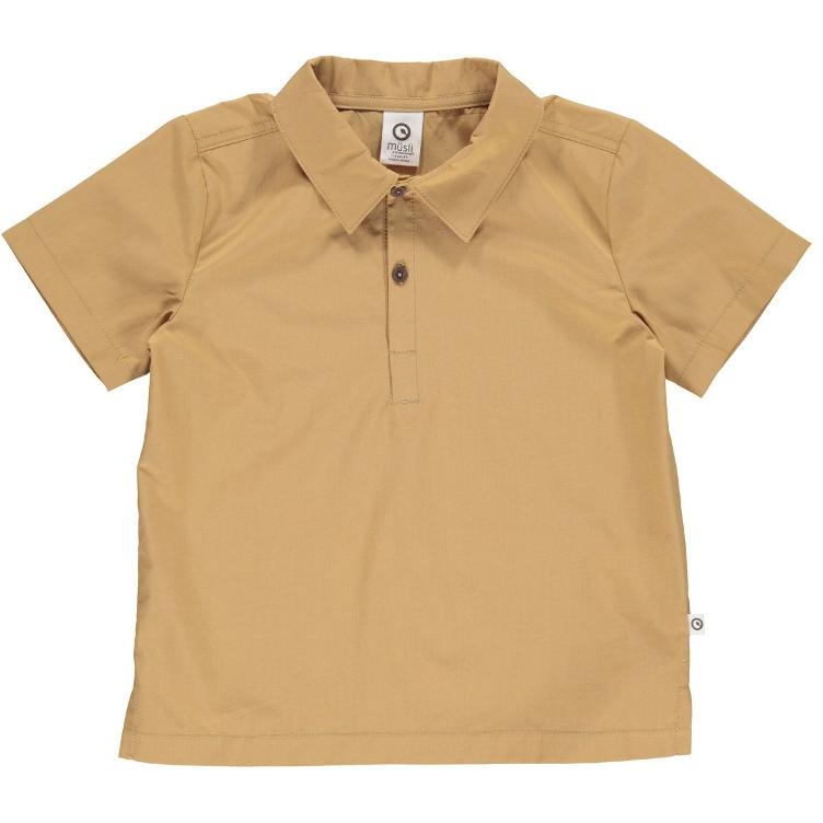 Müsli Polo-shirt Poplin `cinnamon` (bio)